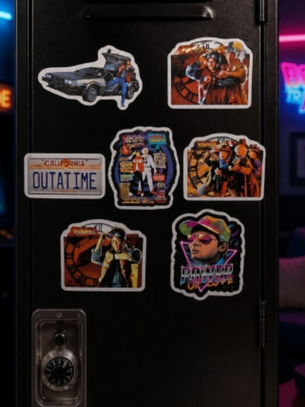 Back to the Future Sticker Set Waterproof Decals Variety Pack Iconic Movie Fans